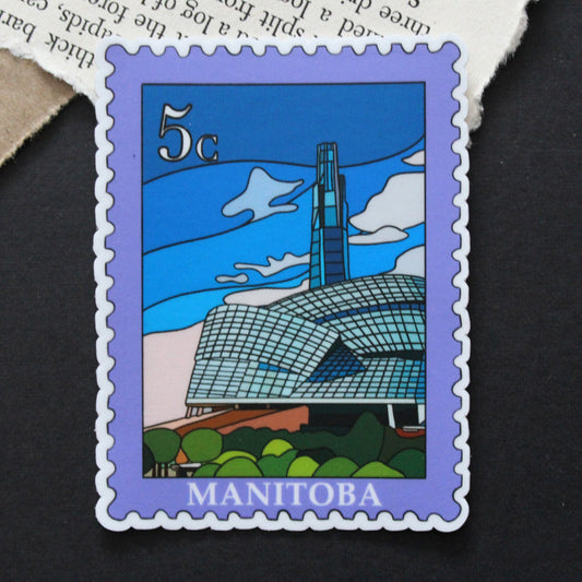 Manitoba Postage Stamp Sticker