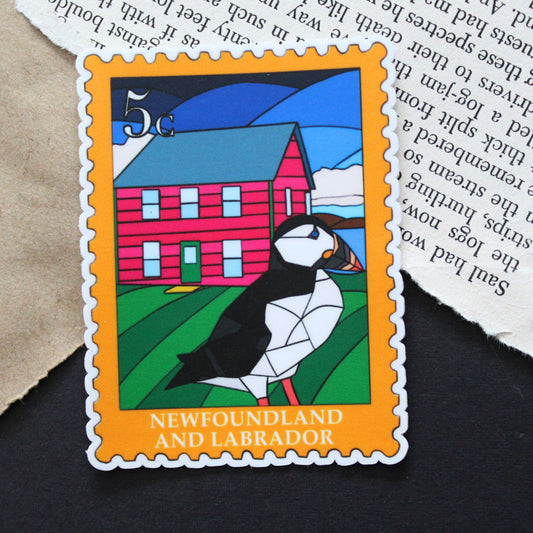 Newfoundland and Labrador Postage Stamp Sticker