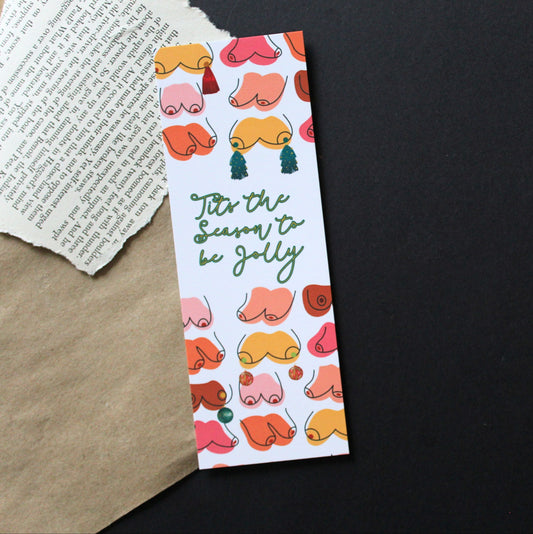 Tits the Season Christmas Bookmark