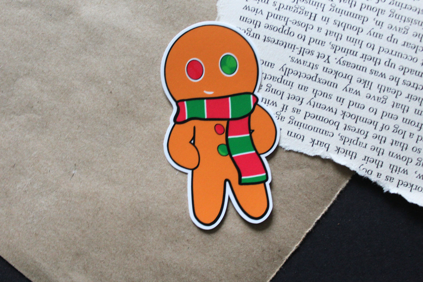 Scarf Gingerbread Sticker