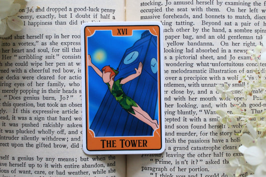 Bookish Tarot Sticker | The Tower