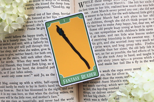 Bookish Tarot Sticker | Fantasy Reader
