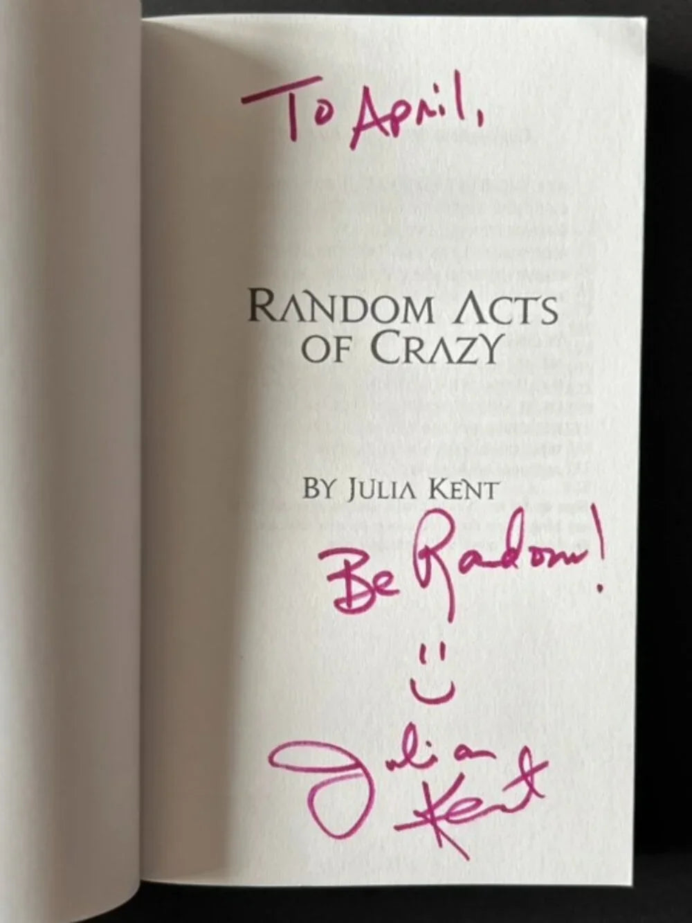 Random Acts of Crazy (Signed)