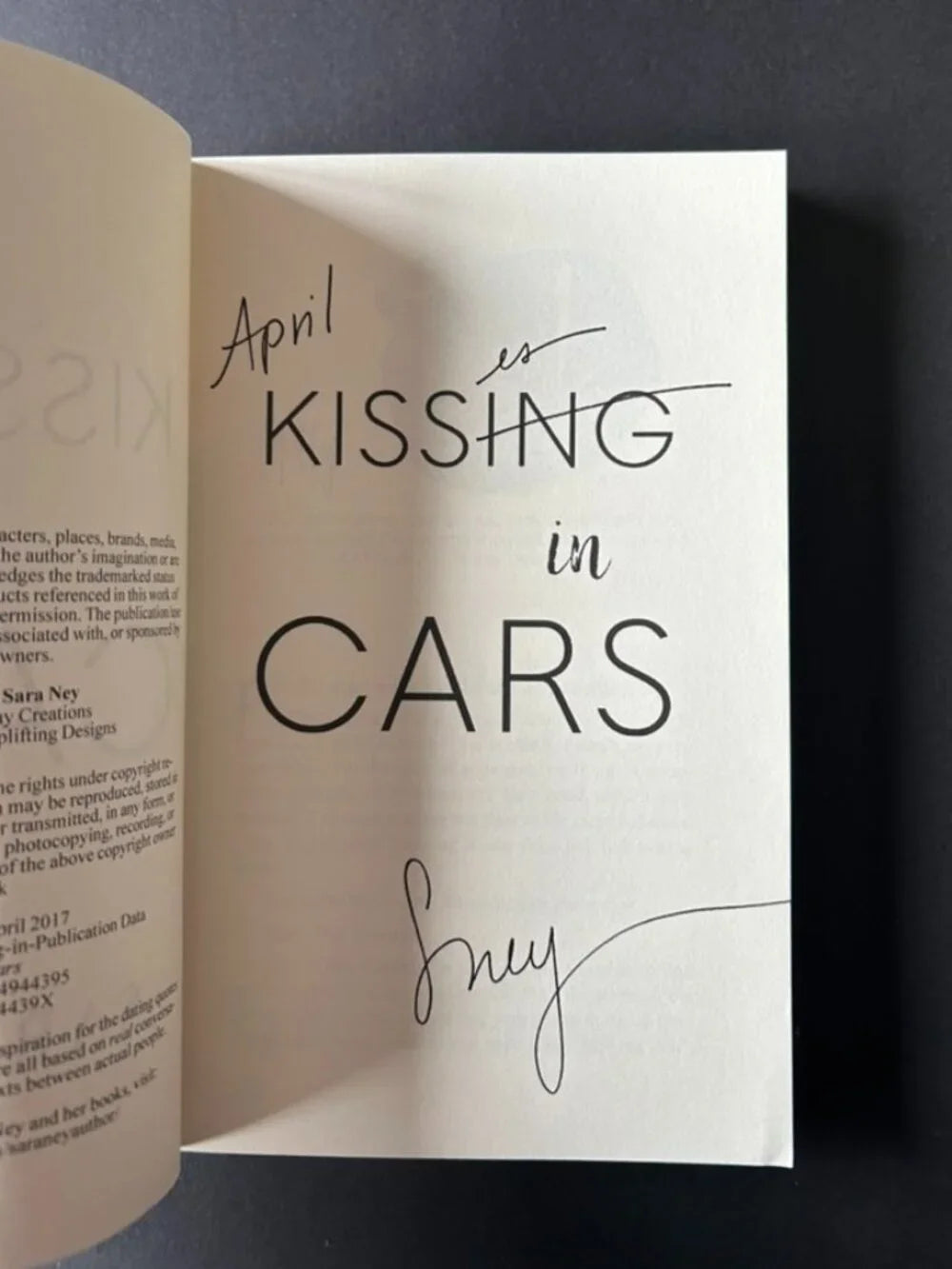 Kissing In Cars (Signed)