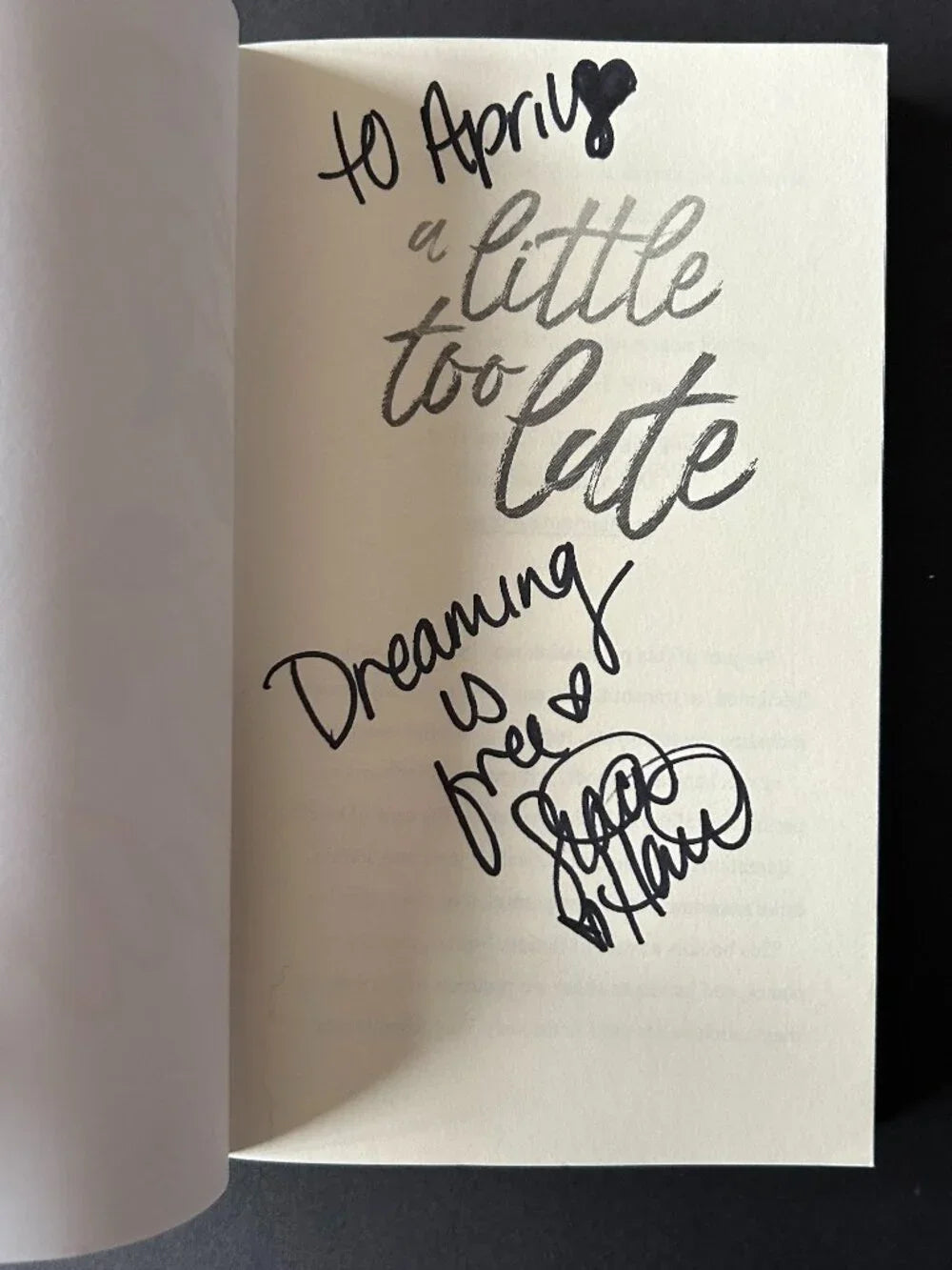 A Little Too Late (Signed)